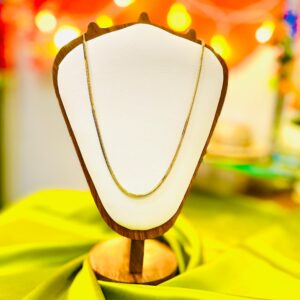 GLITTERS TREND 18 K Gold Plated Chain – For Men | Anti-Tarnish, Waterproof, 316 Grade PVD Coating , Hypoallergenic Jewellery